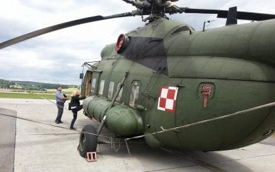 Zajęcia na terenie 8 Bazy Lotnictwa Transportowego w Balicach