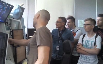 Wizyta na wieży kontroli lotów w Balicach